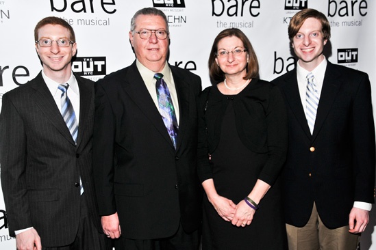 Bare – Opening Night – Brian Clementi – Joe Clementi – Jane Clementi – James 