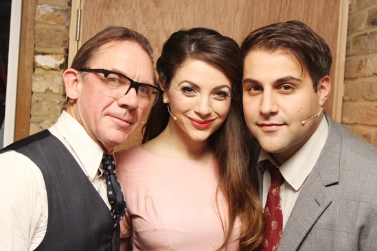 Backstage at ‘Sweet Smell of Success’ — David Bamber — Caroline Keiff — Adrian der Gregorian