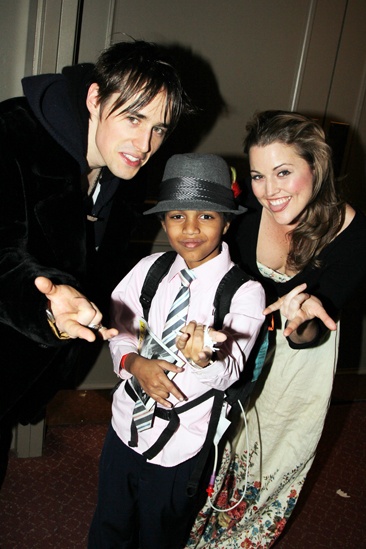 Carly Rose Sonenclar visits 'Spider-Man' - Reeve Carney - Rebecca Faulkenberry 