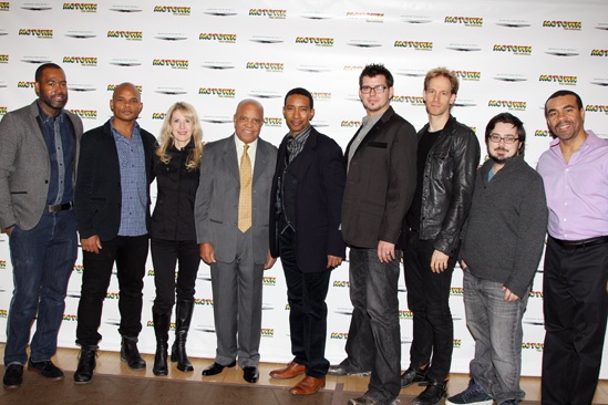 ‘Motown’ Meet and Greet — ESosa — Warren Adams — Patricia Wilcox — Berry Gordy — Charles Randolph-Wright — Ethan Popp — David Korins — Daniel Brodie — Joseph Joubert