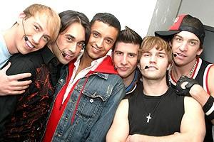 Jai Rodriguez at Altar Boyz - Tyler Maynard - Ryan Duncan - Jai Rodriguez - David Josefsberg - Scott Porter - Andy Karl