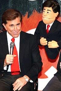 Avenue Q in Vegas - Steve Wynn and puppet