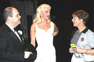 Astronauts at The Producers - Brad Oscar - Angie Schworer - Eileen Collins