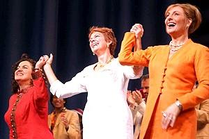 Pawk/Dossett Mamma Mia party - Olga Merediz - Michele Pawk - Judy McLane