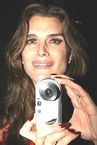 Brooke Shields Chicago Farewell Party - Brooke Shields with camera