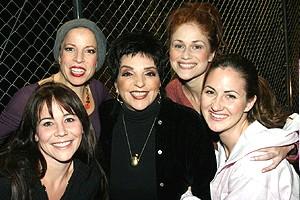 Liza Minnelli at Jersey Boys - Sara Schmidt - Jennifer Namo - Liza Minnelli - Heather Ferguson - Erica Piccininni