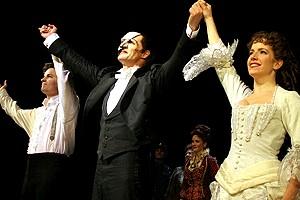 Phantom Record Breaking Party - Tim Martin Gleason - Howard McGillin - Sandra Joseph (curtain)