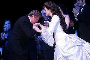 Phantom Record Breaking Party - Michael Crawford - Sandra Joseph (curtain)