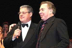 Phantom Record Breaking Party - Cameron Mackintosh - Andrew Lloyd Webber (curtain)