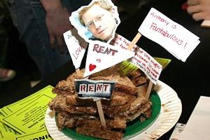 Anthony Rapp Book Signing - cake display for Anthony Rapp