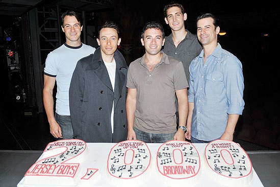 Jersey Boys 2,000th Performance – Matt Bogart – Cory Grant – Jarrod Spector – Ryan Jesse – Dominic Nolfi