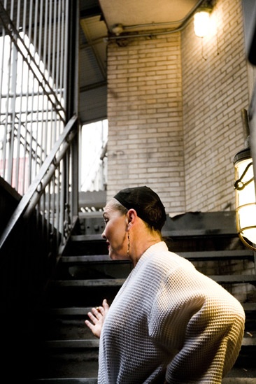 Cherry Jones backstage at Mrs. Warren’s Profession – Cherry Jones