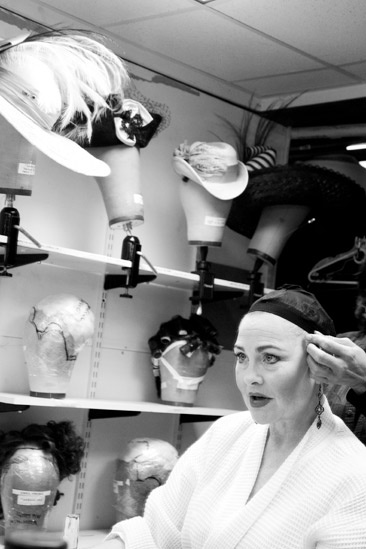 Cherry Jones backstage at Mrs. Warren’s Profession – Cherry Jones