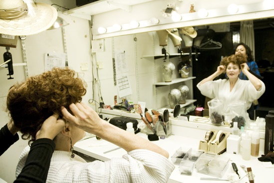 Cherry Jones backstage at Mrs. Warren’s Profession – Cherry Jones