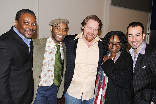 Sister Act Meet and Greet – Kingsley Leggs – Demond Green – John Treacy Egan – Whoopi Goldberg – Caesar Samayoa