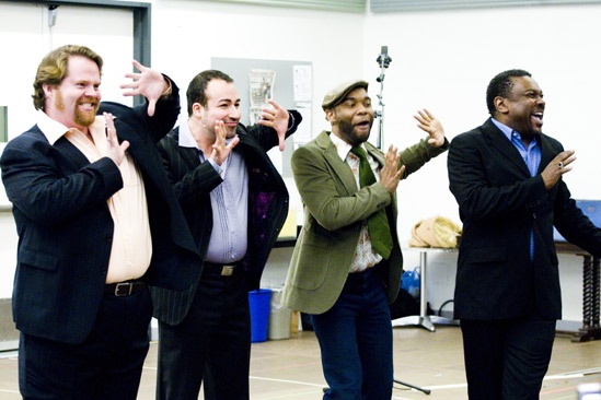 Sister Act Meet and Greet – John Treacy Egan – Caesar Samayoa – Demond Green – Kingsley Leggs