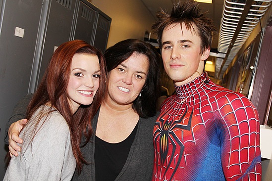 Rosie O’Donnell Visits Spider-Man, Turn off the Dark – Jennifer Damiano – Rosie O’Donnell – Reeve Carney