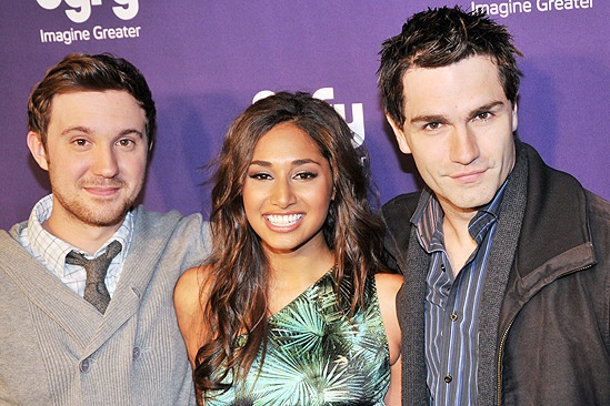 Syfy Stars at <i>Spider-Man, Turn off the Dark</i> - Sam Huntington – Meaghan Rath – Sam Witwer
