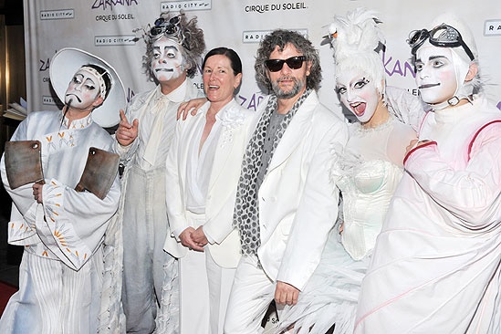 Zarkana opening night – Line Tremblay - Francois Gerard - Zarkana performers