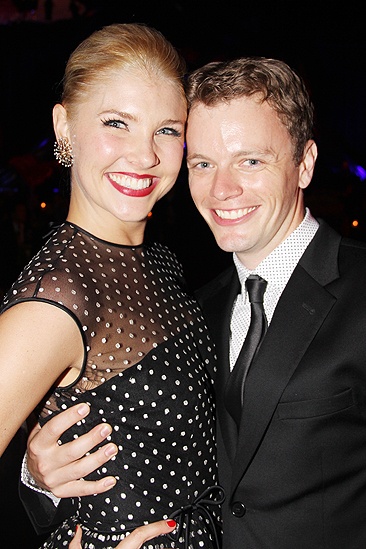 <i>Follies</i> opening night – Amanda Kloots-Larsen – David Larsen