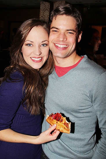 <i>Bonnie & Clyde</I> Birthday Pizza Party – Laura Osnes – Jeremy Jordan 