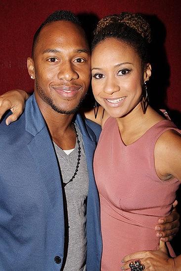 <i>Stick Fly</i> Opening Night – Tracie Thoms and boyfriend