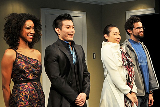 Opening Night of Outside People – Sonequa Martin-Green – Nelson Lee – Li Jun Li – Matthew Dellapina 