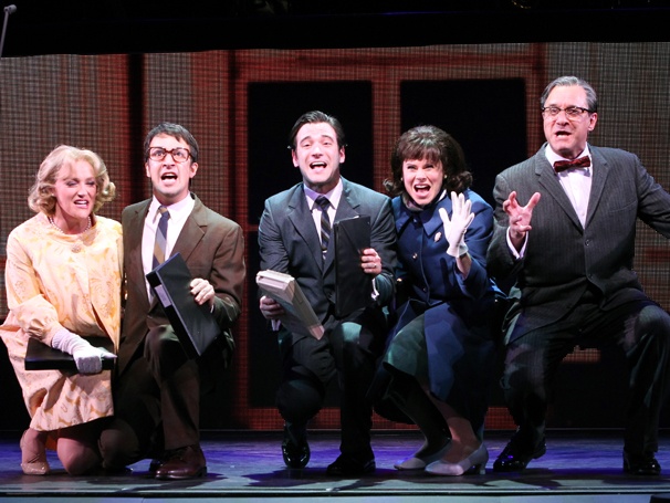 Show Photos - Merrily We Roll Along - Betsy Wolfe - Lin-Manuel Miranda - Colin Donnell - Celia Keenan-Bolger - Adam Grupper