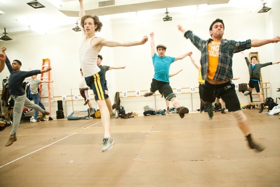 Newsies – Mike Fiast, Jess LeProtto and Tommy Bracco  