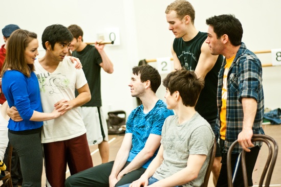 Newsies: Garett Hawe, Kyle Coffman,Ryan Steele, Aaron J. Albano, Kara Lindsay and Tommy Bracco.