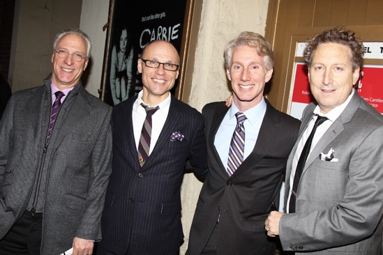 Carrie- Robert Lupone, Will Cantler, Blake West and Bernie Telsey