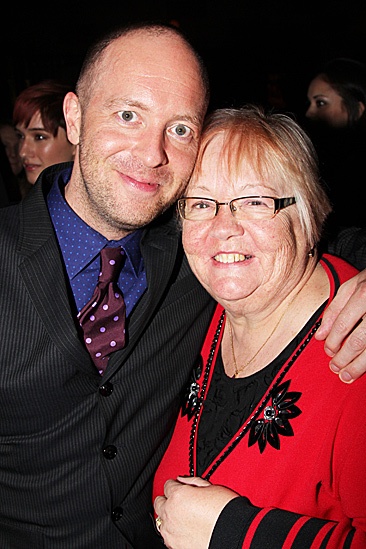 Once opening night – John Tiffany and mother   
