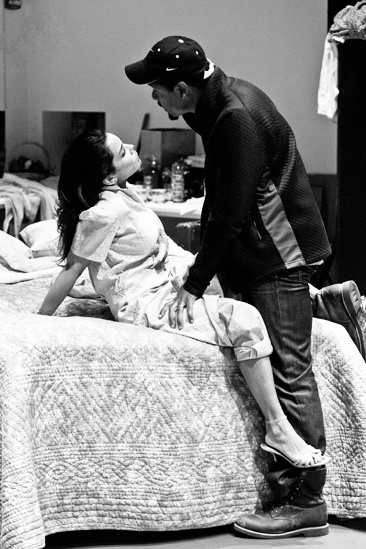 Streetcar Named Desire rehearsal – Daphne Rubin-Vega – Blair Underwood