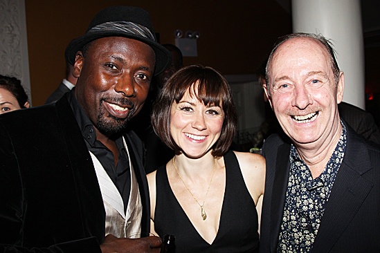 One Man, Two Guvnors opening night – Trevor Laird – Claire Lams – Fred Ridgeway 