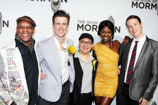 ‘Book of Mormon’ LA Opening—Kevin Mambo—Gavin Creel—Jared Gertner—Samantha Marie Ware—Grey Henson