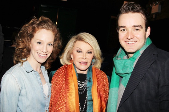 Joan Rivers at ‘Forbidden Broadway’ — Lindsay Nicole Chambers — Joan Rivers — Charles Osbourne