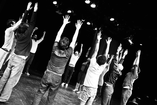 Hit the Wall Rehearsal- The Cast 