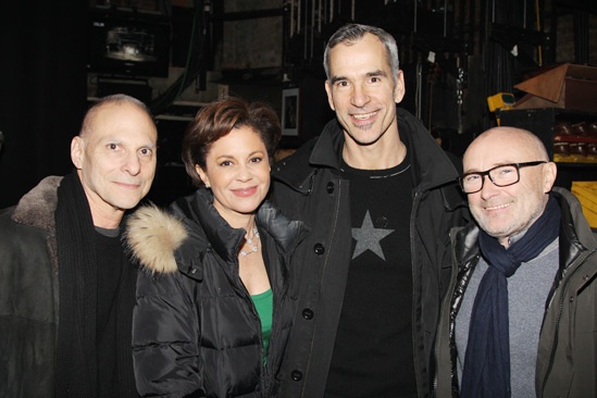Phil Collins at ‘Kinky Boots’ — Barry Kohn — Dana Tyler — Jerry Mitchell — Phil Collins