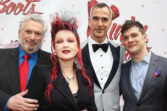Kinky Boots Opening- Harvey Fierstein- Cyndi Lauper- Jerry Mitchell- Stephen Oremus