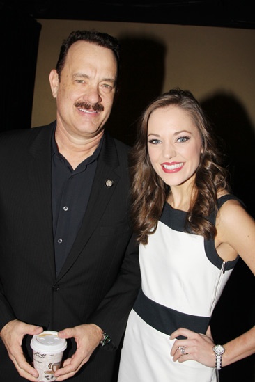 2013 Tony Nominee Brunch — Tom Hanks — Laura Osnes