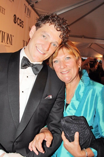 Tony Red Carpet- Gabriel Ebert- Mom