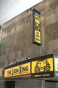 Lion King Moves to the Minskoff - Exterior