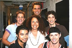 Photo Op - Manchester Guarini at Altar Boyz - Melissa Manchester - Shaun Taylor-Corbett - Zach Hanna - Jason Celaya - Dennis Moench - Andrew C. Call
