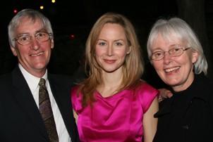 Photo Op - Rachel Corrie opening - Megan Dodds - parents of Rachel Corrie