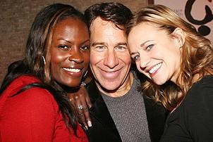 Photo Op - Stephen Schwartz Portrait at Tony's DiNapoli - Brandi Chavonne Massey - Stephen Schwartz - Megan Sikora 