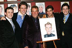 Photo Op - Des McAnuff at Sardis - Michael Ingersoll - Erich Bergen - Des McAnuff - Deven May - Christopher Kale Jones