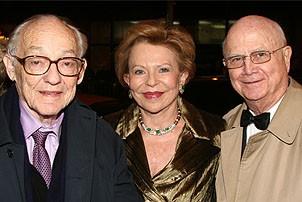 Photo Op - Chicago 10th Anniversary - James Nederlander - his wife - Gerald Schoenfeld