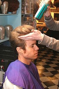 Photo Op - Ashley Parker Angel goes into Hairspray - pompadour gets hairspray