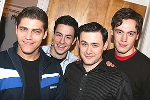 Photo Op - Jersey Boys in SF - Deven May - Christopher Kale Jones - Michael Ingersoll - Erich Bergen