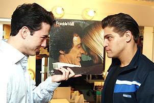 Photo Op - Jersey Boys in SF - Christopher Kale Jones - Deven May (with record album)